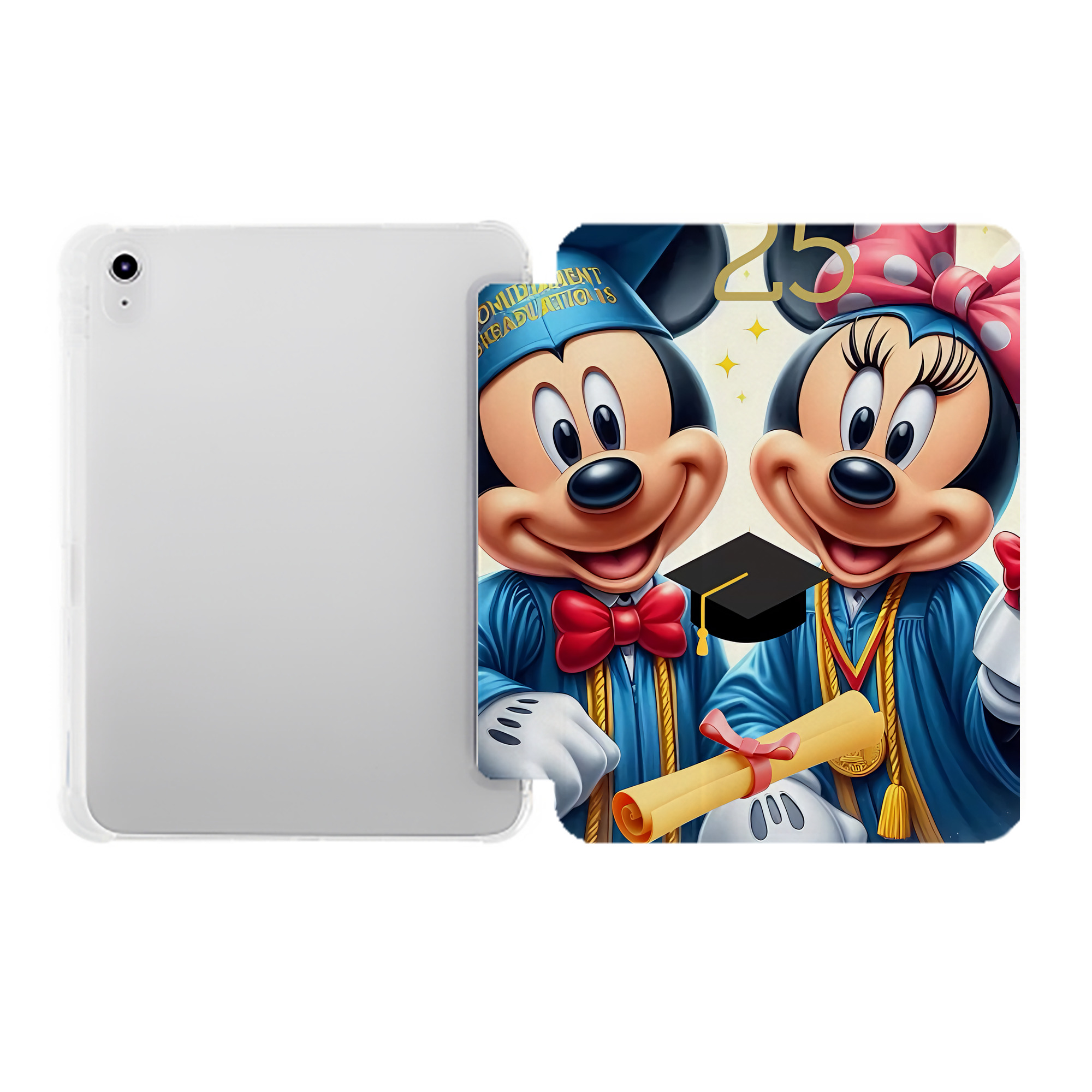 （画像用） ミッキーマウス Mickey Mouse IPad ケース ペン収納付き 三つ折りスタンド PUレザー×シリコン 対応機種9.5/10.5/10.9インチ
